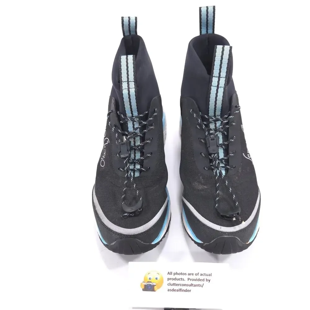 Sergio Grasso Drawstring Equestrian Boots Womens 5 Black Blue White